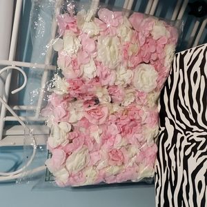 Faux Flower Wall Decor